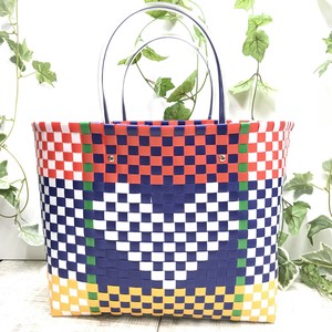 Basket Bag Eco Bag Tote Bag Checkered