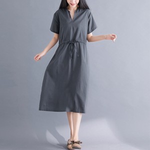 Women One-piece Dress Short Sleeve Short Sleeve One-piece Dress Breathable Commuting Skirt