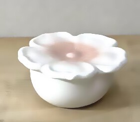 SL-F006　浮陶器　花　ピンク
