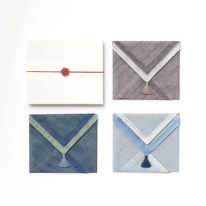 Gauze Handkerchief Silver Set of 3