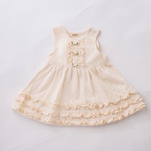 儿童洋装/连衣裙 马甲裙 棉 有机 日本制造
