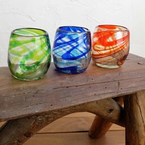 リサイクルガラス　手吹きスパイラルグラス「エシカルコレクション」
