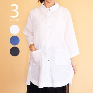 ■売れ筋■2022初夏新作■ボタンデザインシャツチュニック■