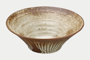 Shigaraki ware Main Dish Bowl Beige Made in Japan