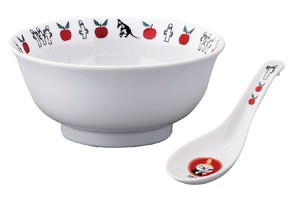 The Moomins China Spoon Ramen Donburi Bowl Set Little My