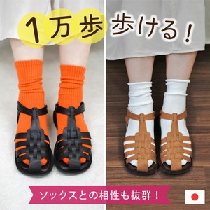 凉鞋 轻量 平底 日本制造