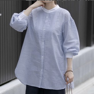 夏の新モデルパッチワークカラーのゆったりした小衆デザインの女性長袖シャツ         ZCHA3712