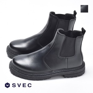 [ 在庫限り SALE ] サイドゴア ショートブーツ 厚底 滑りにくい メンズ SPB920-6 [ SVEC / シュベック ]