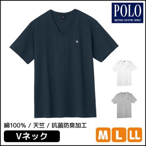【グンゼ】POLO紳士VネックTシャツ（5枚売り）