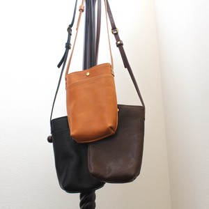 Small Crossbody Bag Genuine Leather 3-colors Made in Japan