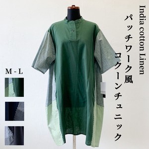 Cotton Linen Patchwork Tunic