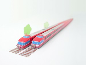 名鉄7000系「パノラマカー」　ハシ鉄（お箸）
