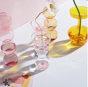 ステンドグラス花瓶花器リビングレストランデスクトップ装飾品置物0814#STL814