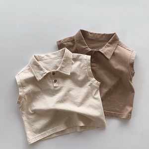 Kids' Short Sleeve Shirt/Blouse Sleeveless Kids