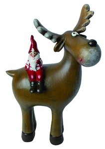 【予約商品】【2022クリスマス】彩か｜Saika　クリスマス オーナメント Santa on Reindeer