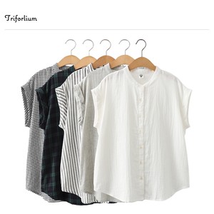 5 Pattern Gauze Material Cotton Material SIMPLE Blouse