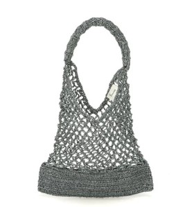 【SALE品】Swaraj/メタリックトートバッグ・手編み