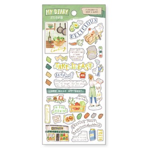 My Diary Sticker 81331 Cooking / Seal size: H200 x W90mm