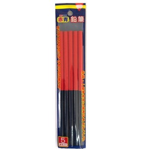 Red Pencil Round Shank 5 Pcs