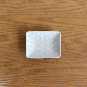 Hasami ware Small Plate Party Hemp Leaf Made in Japan