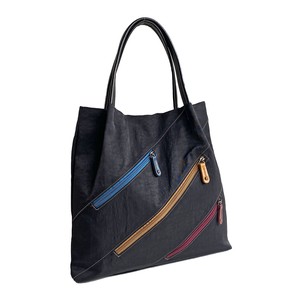 Reservations Orders Items Water-Repellent Nylon 3 Line Zipper Design Tote Bag