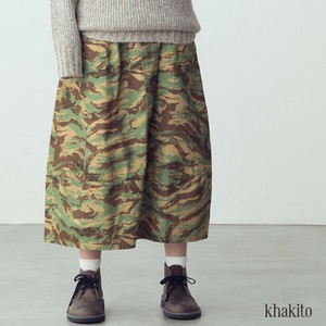 Skirt Twill Camouflage Cotton