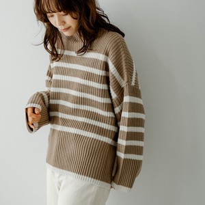 Border Knitted Pullover