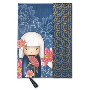 Magnet Cover A5 Journal Notebook Metal Fittings Bookmark Attached Stationery Kokeshi