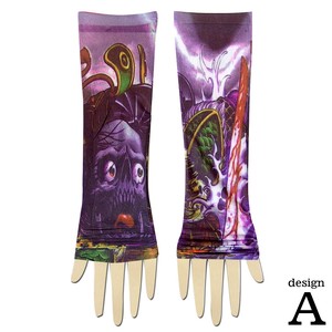 Arm Covers Halloween Japanese Pattern