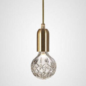 CLEAR CRYSTAL BULB PENDANT ブラス 771LB00012