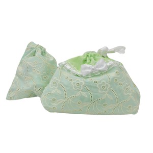 Made in Japan Princes Lunch bag Set Mint Flower