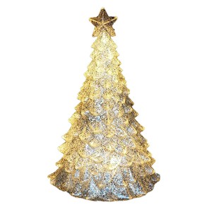 LEDグリッターワイドツリー シルバー <クリスマス>