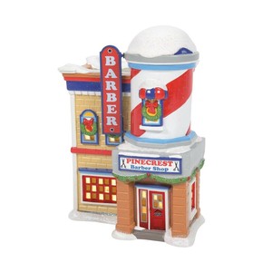【Department 56】スヌーピー パインクレスト バーバ—ショップ <クリスマス>