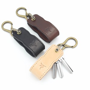 Genuine Leather Key Case Tan Leather