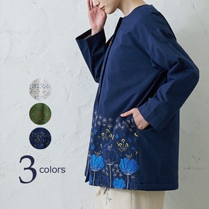 2022 Embroidery Middle Coat