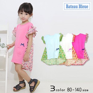 Kids' Casual Dress Floral Pattern Switching