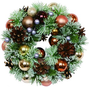 【予約商品】【2022クリスマス】彩か｜Saika　クリスマスリース　Metaric Balls Wreath S