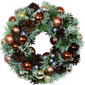 【予約商品】【2022クリスマス】彩か｜Saika　クリスマスリース　Metaric Balls Wreath M