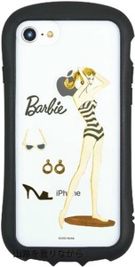 Barbie iPhoneSE(第3世代/第2世代)/8/7/6s/6 対応ハイブリッドクリアケース スイム BAR-35B