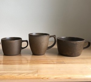 Kiln Change Brown Mug Soup Mug Mug Made in Japan HASAMI Ware Cafe Mug