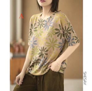 Button Shirt/Blouse Floral Pattern Casual