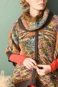 2 2WAY Fancy Knitted Poncho