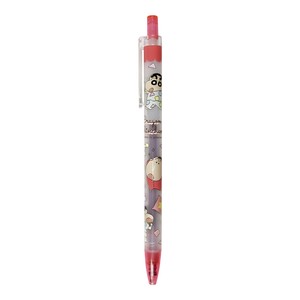 "Crayon Shin-chan" Knock Type gel pen Pajama Friends Red