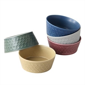 Mino ware Donburi Bowl Gift Porcelain Cardboard Box Set of 5
