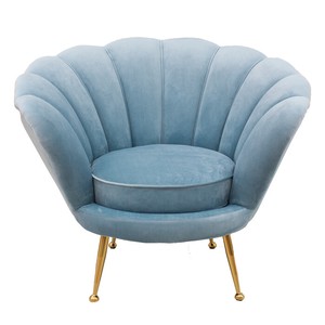 Single Sofa Blue Arm Chair Shell Chair 20 61