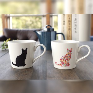 Hot cat Cup 1Pc Temperature Change Mino Ware Made in Japan