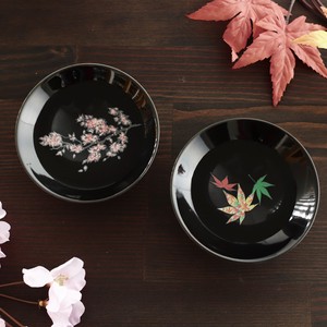 Hot Cup Black Sakura Autumn Colors Set Temperature Change Mino Ware Made in Japan