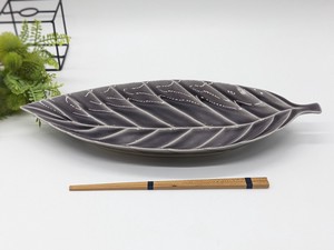 中皿 取皿 和陶器 和モダン /リーフプレート(L)