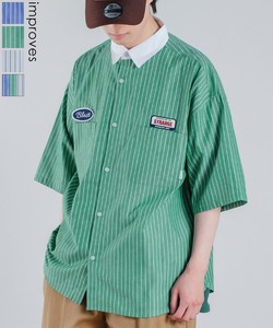 Button Shirt Short Sleeve Shirt Patch