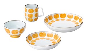 Hasami ware Main Plate Porcelain Fruit Orange Made in Japan